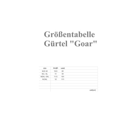 SiaLinda for Men: Gürtel Goar, mit Schnürung hinten, schwarz